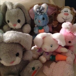 Bunny rabbit plushes